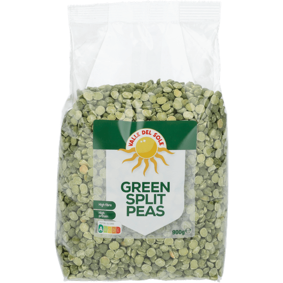 Foto van Valle Del Sole Linzen groen op witte achtergrond