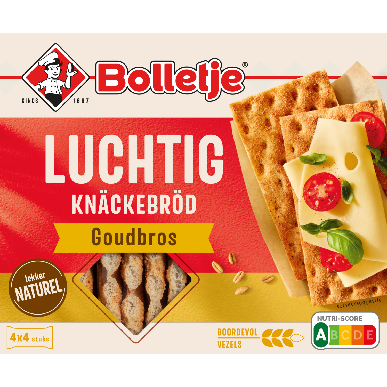 Bolletje Knackebrod luchtig goudbros