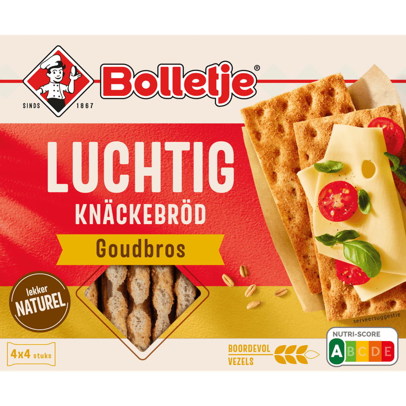 Bolletje Luchtig knäckebröd goudbros