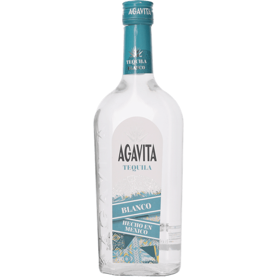 Foto van AGAVITA Tequila blanco op witte achtergrond