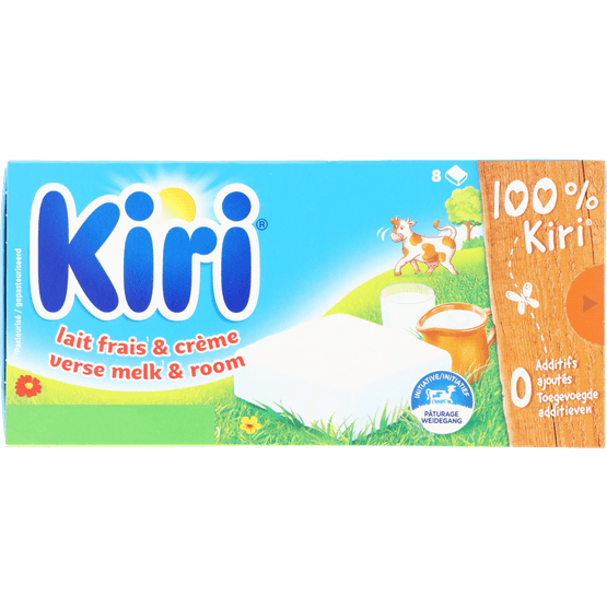 Foto van Kiri Smeerkaas 8 stuks op witte achtergrond