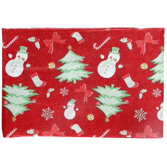 Foto van Kersttafelkleed 130x180cm op witte achtergrond