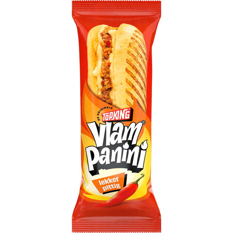 Topking Vlam panini heet gekruid vlees-kaas