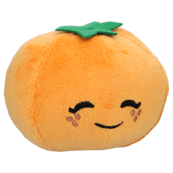 Foto van Pluchen fruit en groente op witte achtergrond