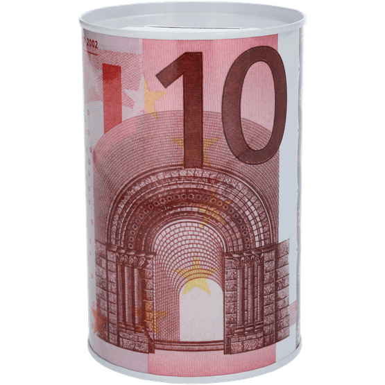 Foto van Spaarpot euro op witte achtergrond