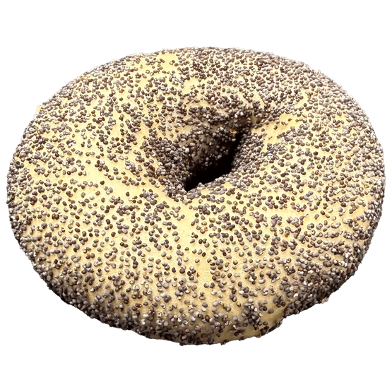 Foto van Vers Mini mix bagel op witte achtergrond