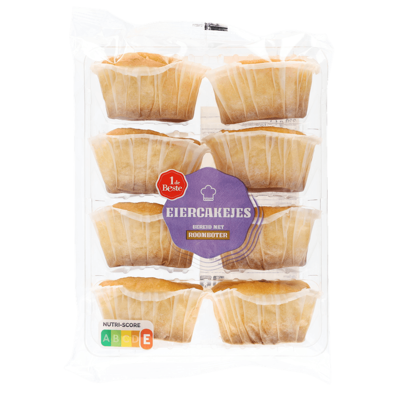 1 De Beste Eiercakejes Roomboter 8 st.