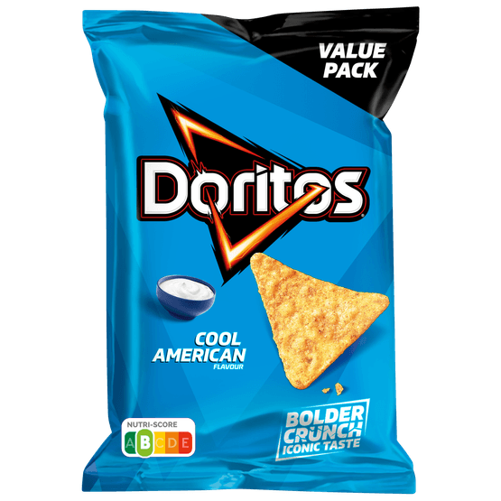 Foto van Doritos Tortilla chips cool american op witte achtergrond