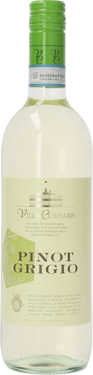 Foto van Villa Cornaro Pinot grigio op witte achtergrond