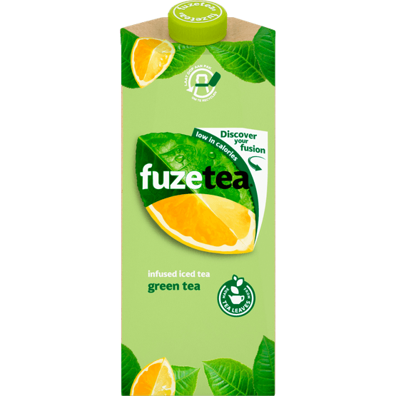 Foto van Fuze tea Green op witte achtergrond