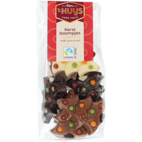 Foto van Van 't Huijs Kerstboompjes melk - puur - wit op witte achtergrond