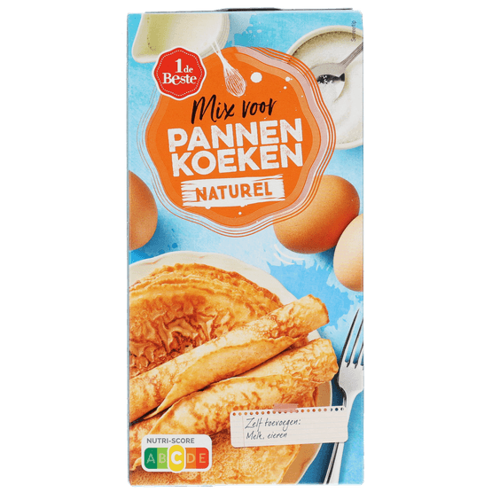 Foto van 1 de Beste Pannenkoekenmix naturel op witte achtergrond