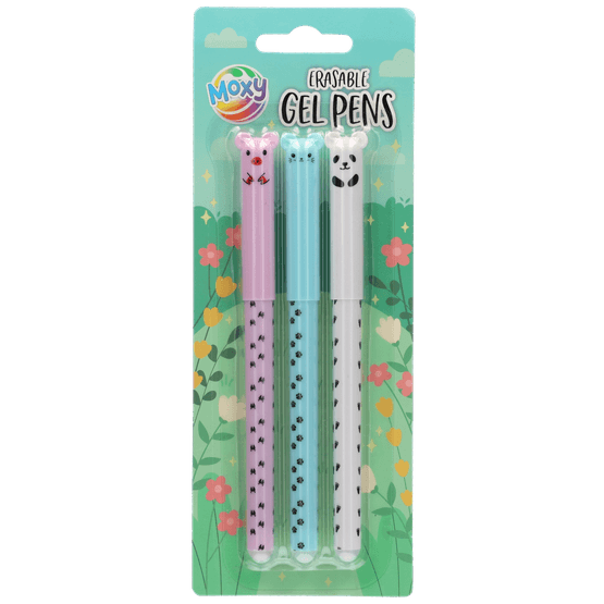 Foto van Uitwisbare gelpennen op witte achtergrond