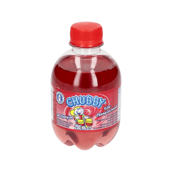 Foto van Chubby Kola-champion op witte achtergrond