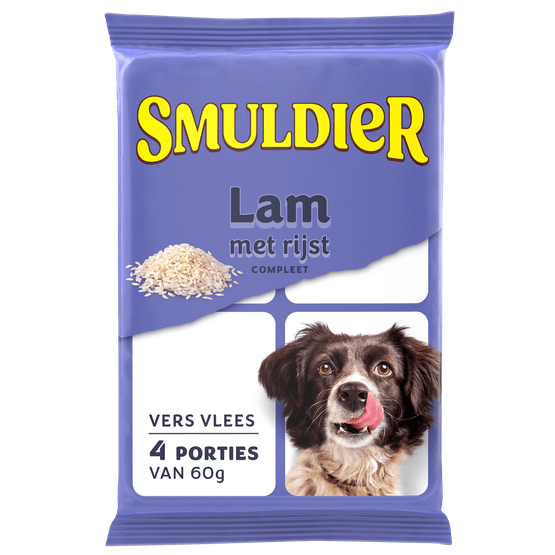 Foto van Smuldier Lam-rijst compleet op witte achtergrond