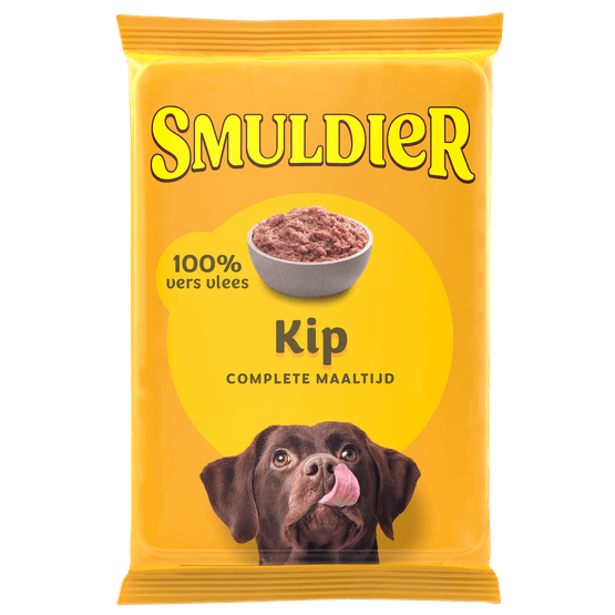 Foto van Smuldier Kip compleet op witte achtergrond