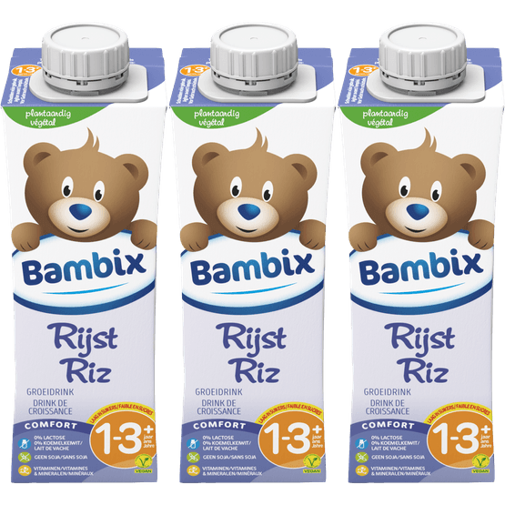 Foto van Bambix Groeidrink rijst 1-3 jaar op witte achtergrond
