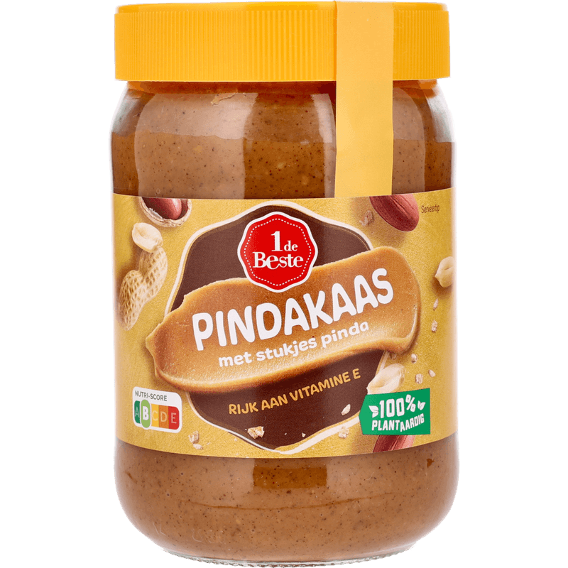 1 De Beste Pindakaas met stukjes
