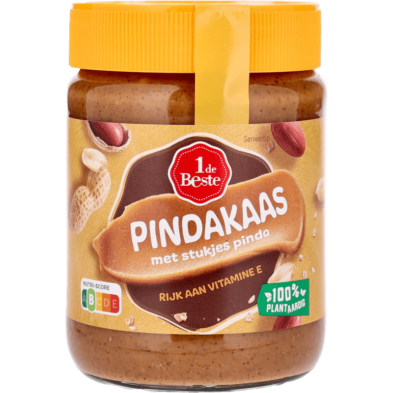1 De Beste Pindakaas met stukjes