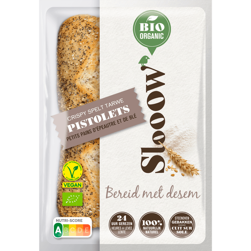 Slooow Speltbroodje 4 st.