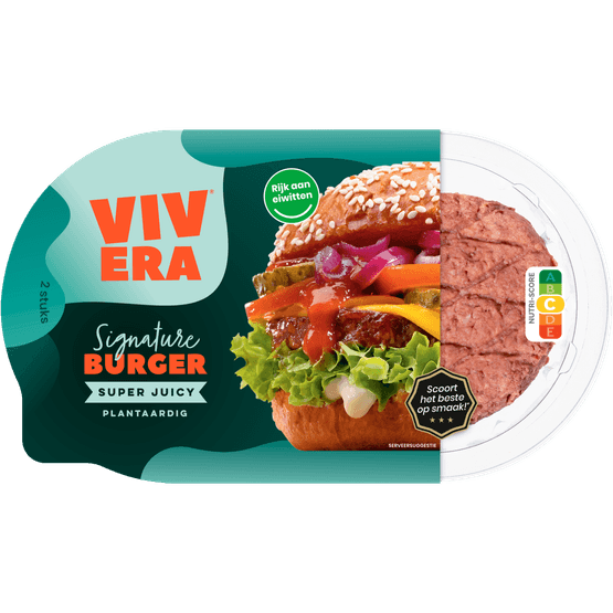 Foto van Vivera Signature burger 2 st. op witte achtergrond