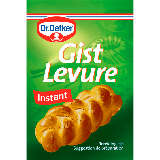 Foto van Dr. Oetker Gist op witte achtergrond