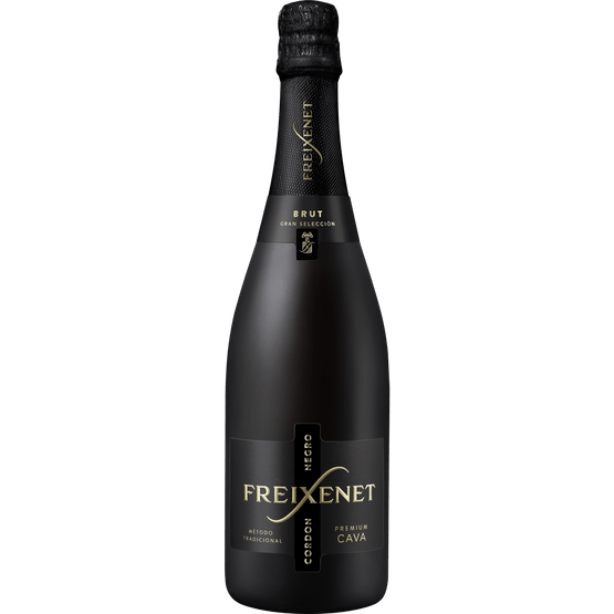 Foto van Freixenet Cava Cordon Negro op witte achtergrond