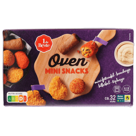 Foto van 1 de Beste Oven minisnacks 32 st. op witte achtergrond