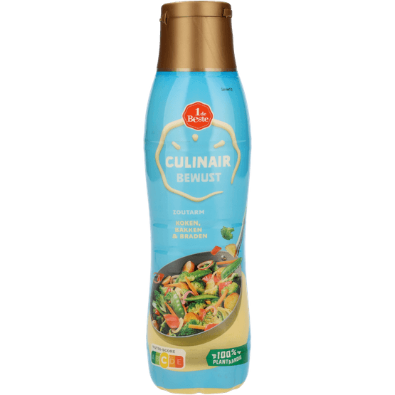 Foto van 1 de Beste Culinair bewust vloeibaar op witte achtergrond