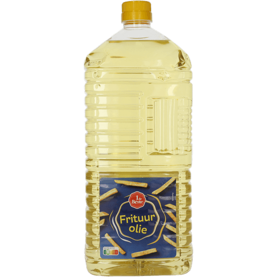 Foto van 1 de Beste Frituurolie op witte achtergrond