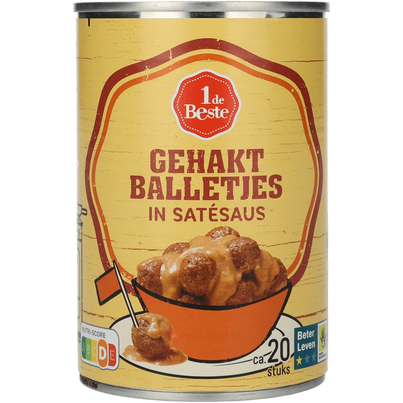 1 De Beste Gehaktballetjes in satesaus