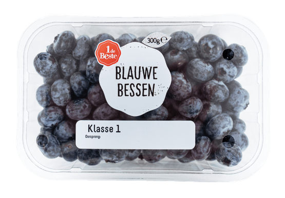 Foto van 1 de Beste Blauwe bessen op witte achtergrond