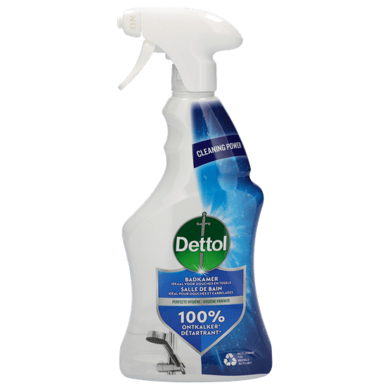Foto van Dettol Badkamer spray op witte achtergrond