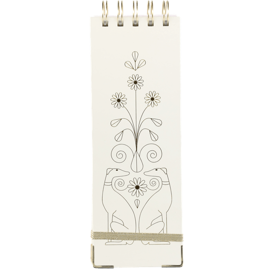 Foto van Memoblok op witte achtergrond