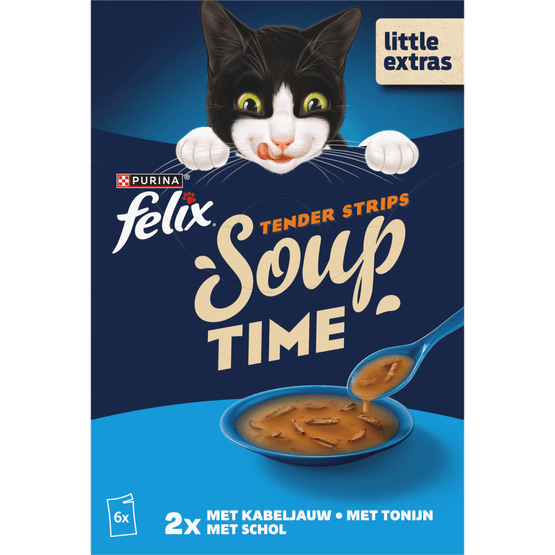 Foto van Felix Soup filets vis 6 st. op witte achtergrond