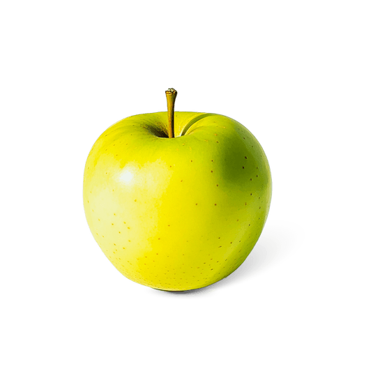 Foto van Golden delicious op witte achtergrond