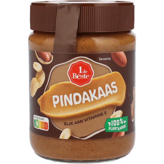 Foto van 1 de Beste Pindakaas op witte achtergrond