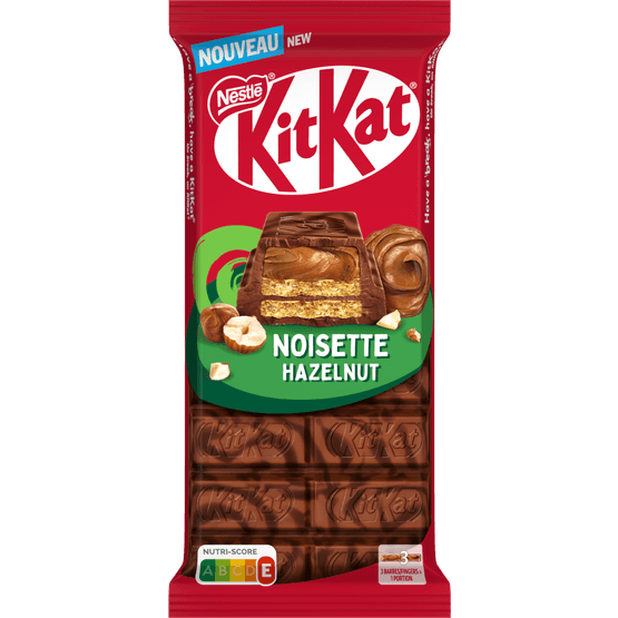 Foto van Nestlé Kitkat Hazelnoot op witte achtergrond