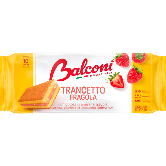 Foto van Balconi Trancetto aardbei op witte achtergrond