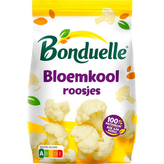 Foto van Bonduelle Bloemkoolroosjes op witte achtergrond