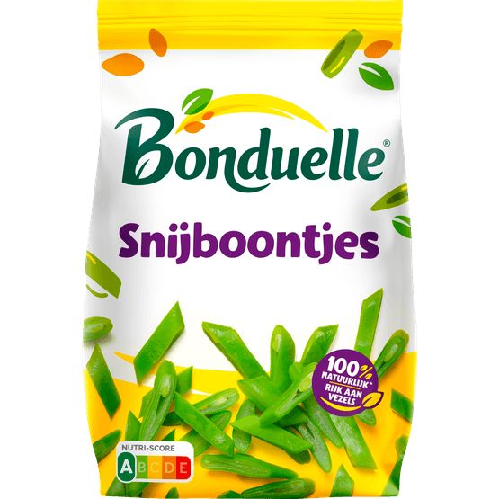 Foto van Bonduelle Hollandse snijbonen op witte achtergrond