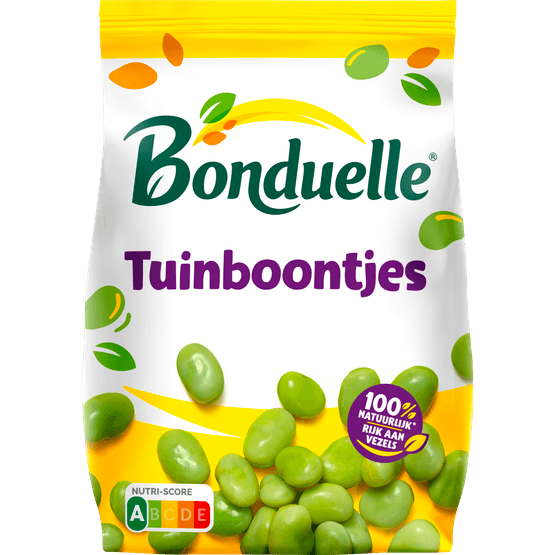 Foto van Bonduelle Tuinbonen extra fijn op witte achtergrond