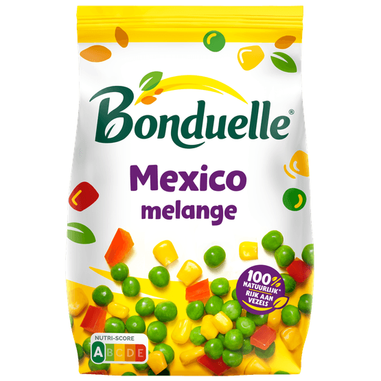 Foto van Bonduelle Mexico melange op witte achtergrond