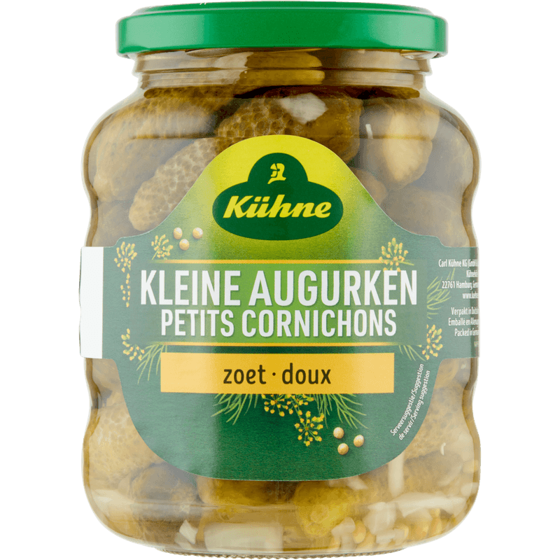 Kühne Kleine augurken zoet