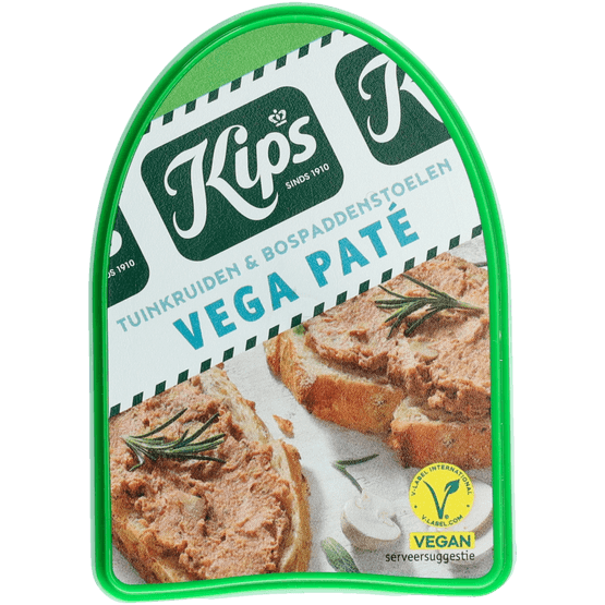 Foto van Kips Pate vega tuinkruiden op witte achtergrond