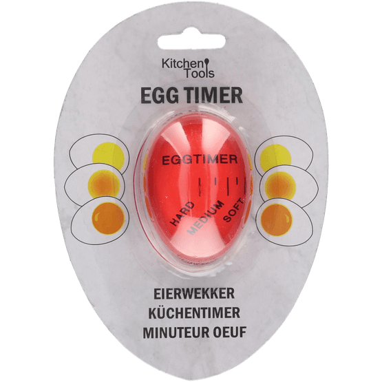 Foto van Eierwekker ei kleurindicatie op witte achtergrond