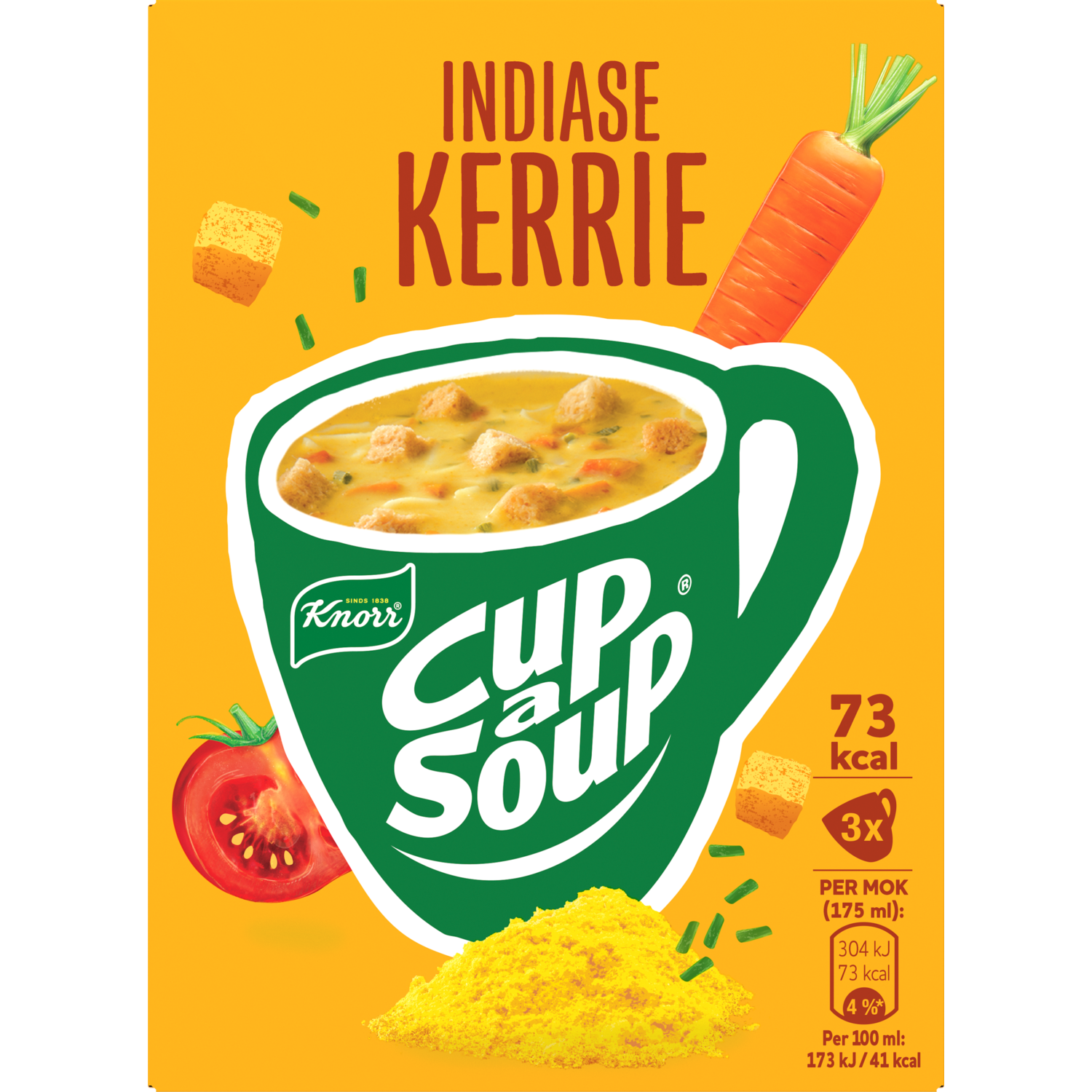 Knorr Cup-a-soup indiase kerrie 3 st.