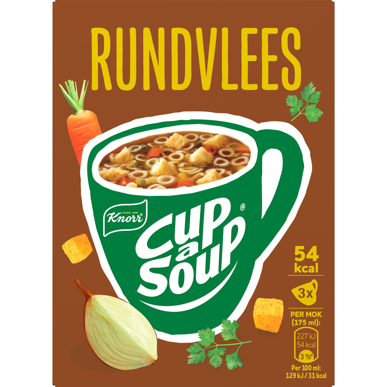 Knorr Cup-a-soup rundvlees 3 st.