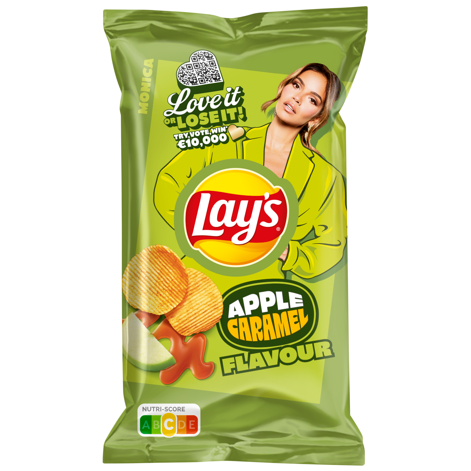 Lay's Ribbelchips max apple & caramel