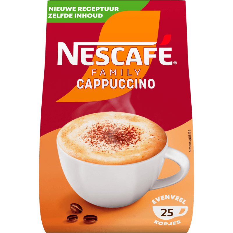 Nescafé Oploskoffie cappuccino navulpak